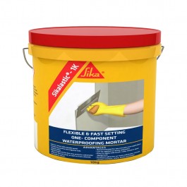SIKA SIKALASTIC-1K - FLEXIBLE CEMENTITIOUS WATERPROOFING MORTAR 10KG TUB