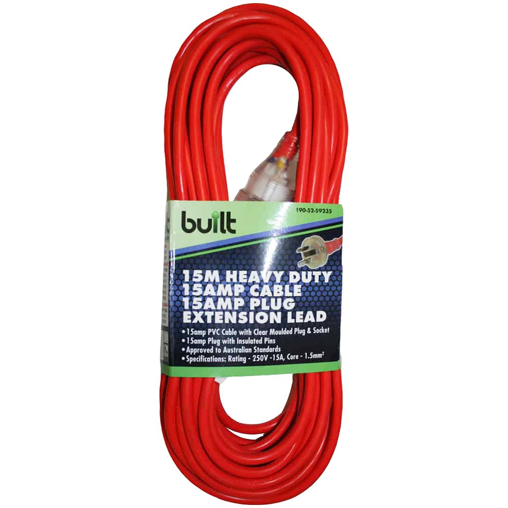 EXTENSION LEAD 15AMP 15MTR 15AMP PLUG
