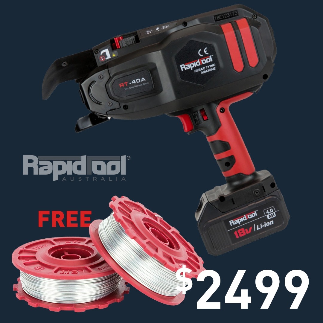 EOFY RAPIDTOOL CORDLESS TIE MACHINE BONUS PACK