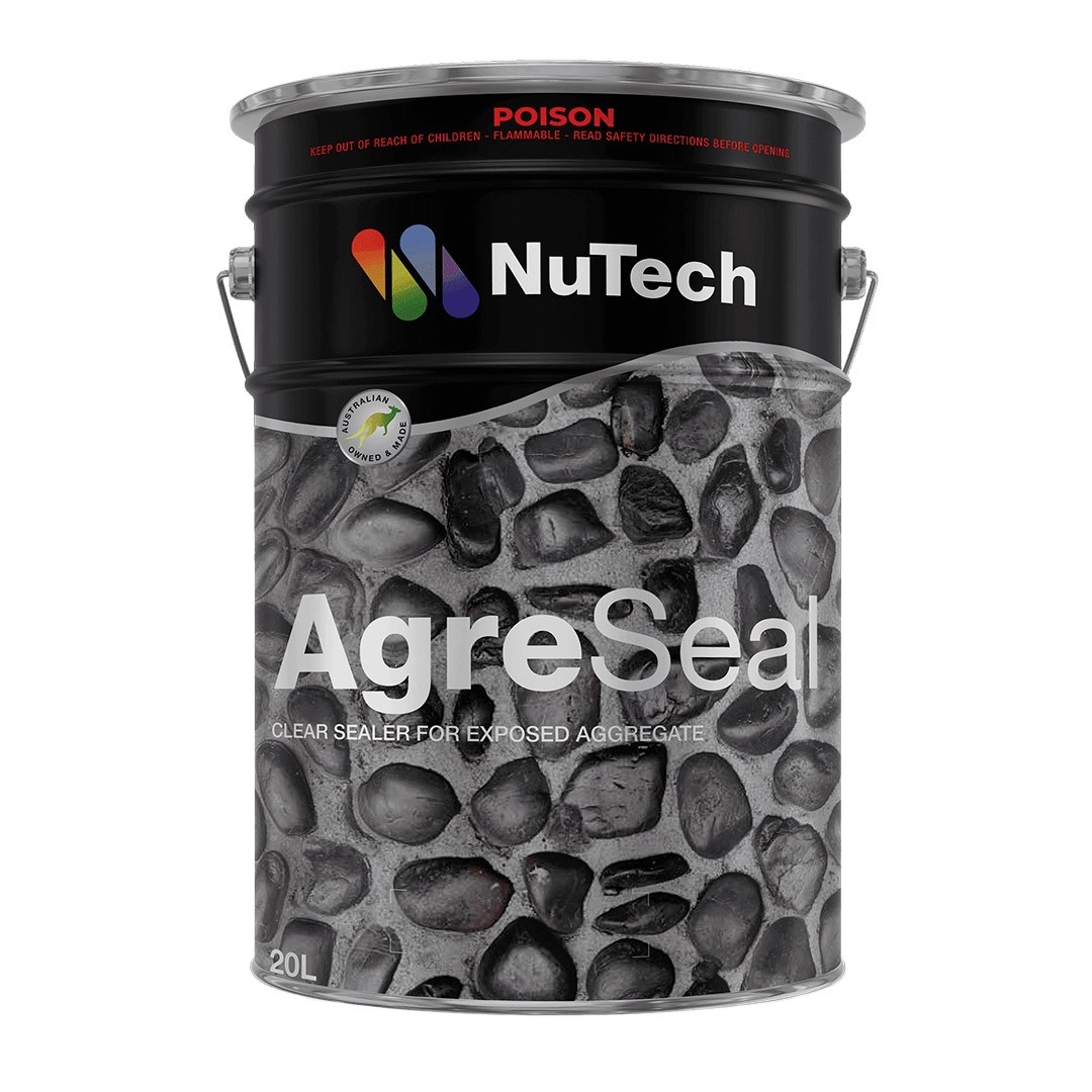Nutech Agreseal 20L | Acrylic Concrete Sealer for Exposed Aggregate