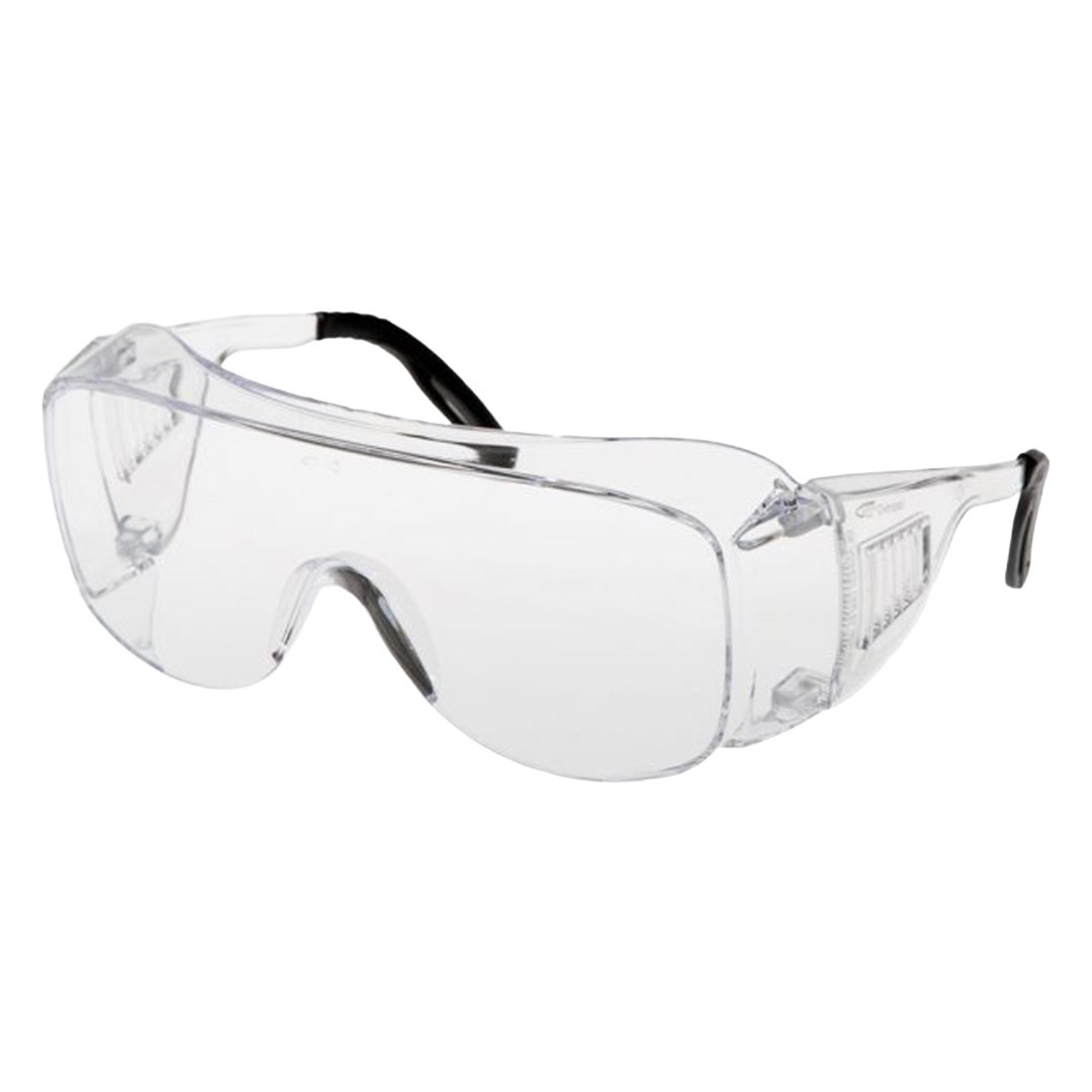 OVERSPEC CLEAR SAFETY GLASSES - XL FIT