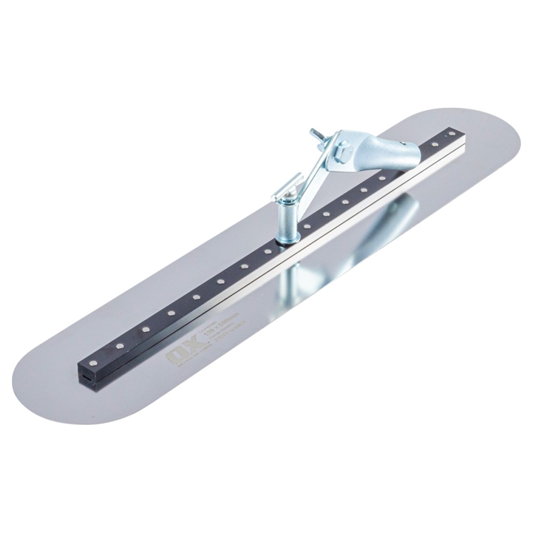 OX Pro Fresno Trowel 120mm x 600mm Stainless Steel Rotating