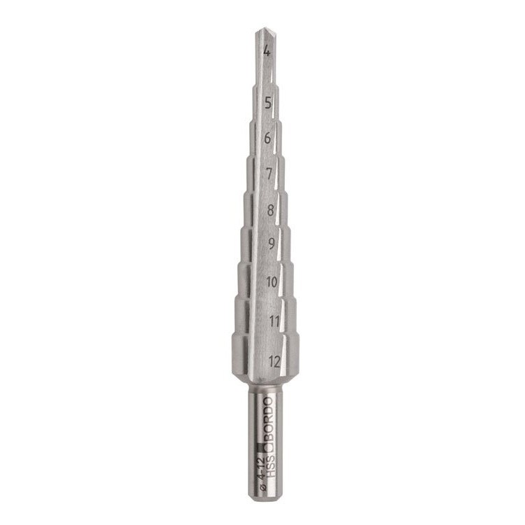 STEP DRILL 4-12 6MM SHANK 1- INCREMENT