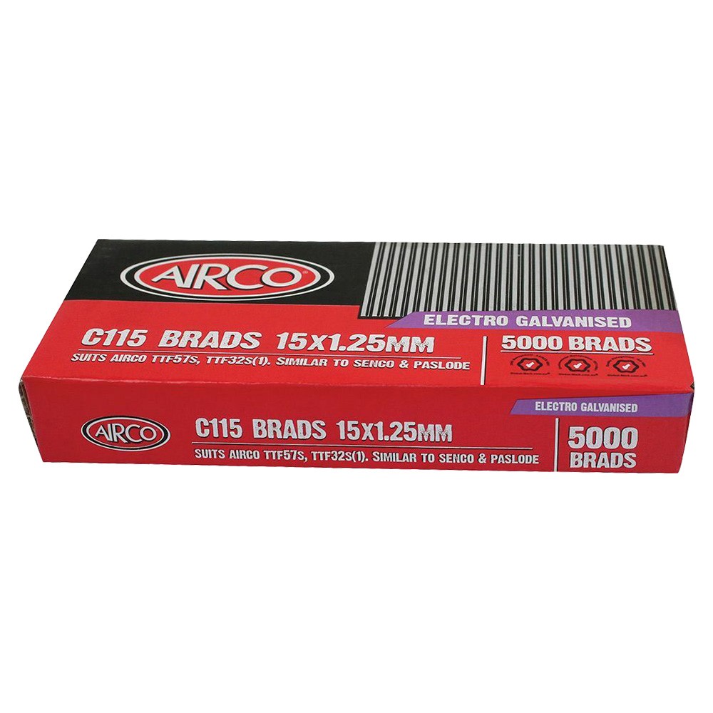 AIRCO C1 BRADS 1.2 X 15MM (5000)