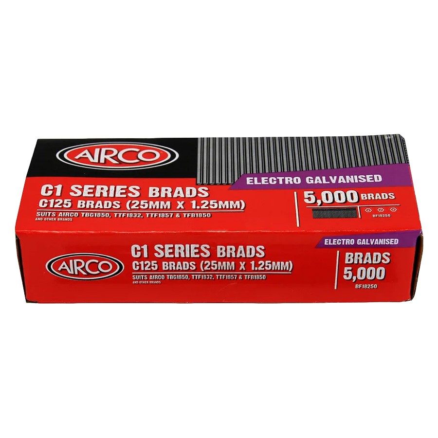 AIRCO C1 BRADS 1.2 X 25MM (5000)
