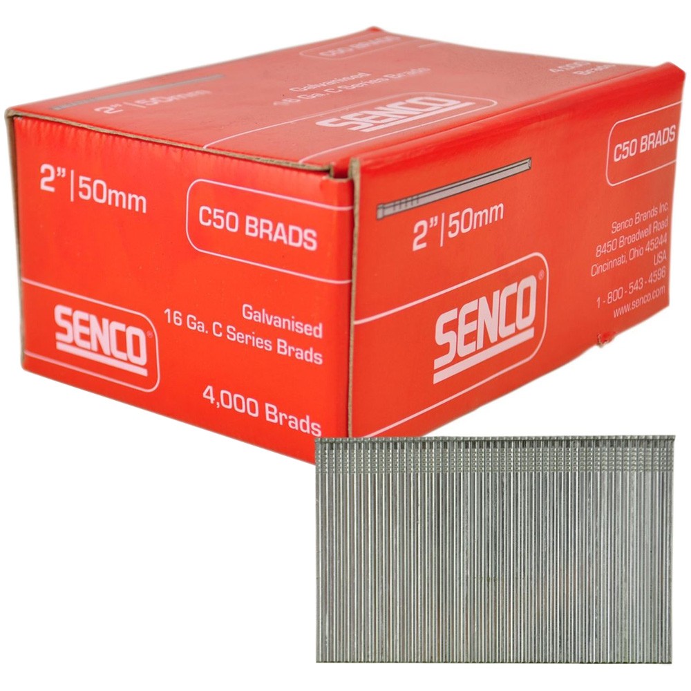 SENCO C BRADS 1.6 X 50MM (4000)