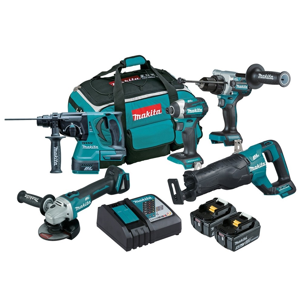 MAKITA 18V 5 PIECE COMBO KIT BRUSHLESS