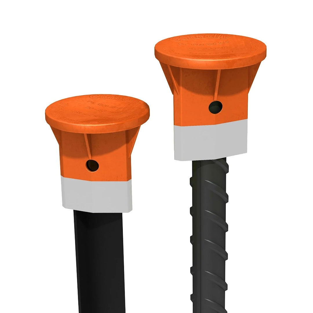 CONNOLLY ORANGE BAR GUARD CAPS - 20MM TO 30MM - 50 PIECE PACK
