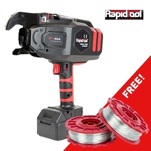 EOFY RAPIDTOOL CORDLESS TIE MACHINE BONUS PACK