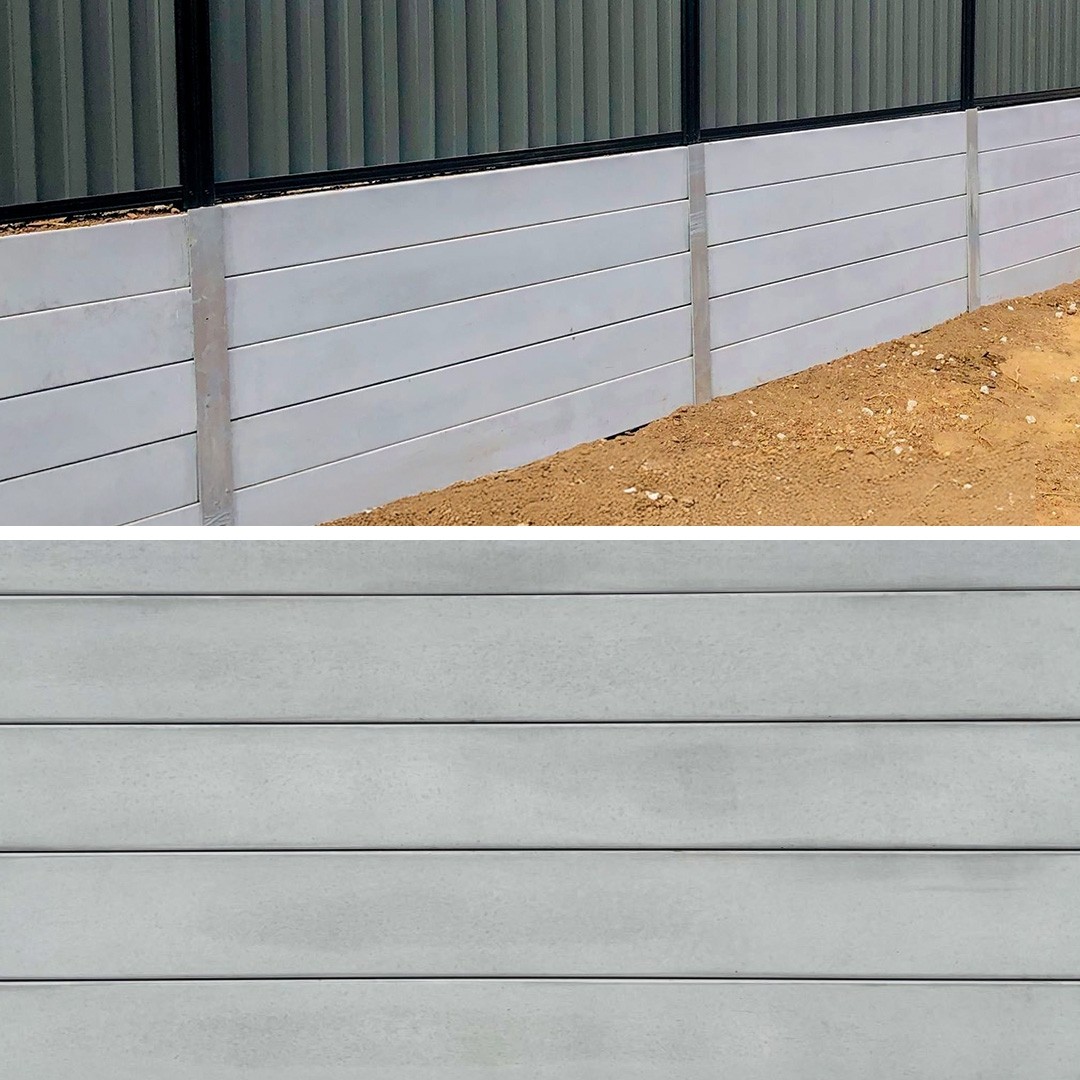 CONCRETE SLEEPER GREY PLAIN SMOOTH 2-BAR 1591MM × 200MM × 75MM 60KG