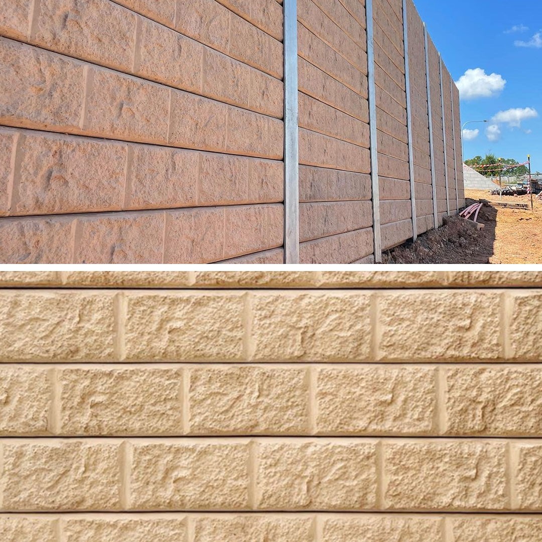 CONCRETE SLEEPER SANDSTONE BLOCK PATTERN 2391MM × 200MM × 75MM 80KG