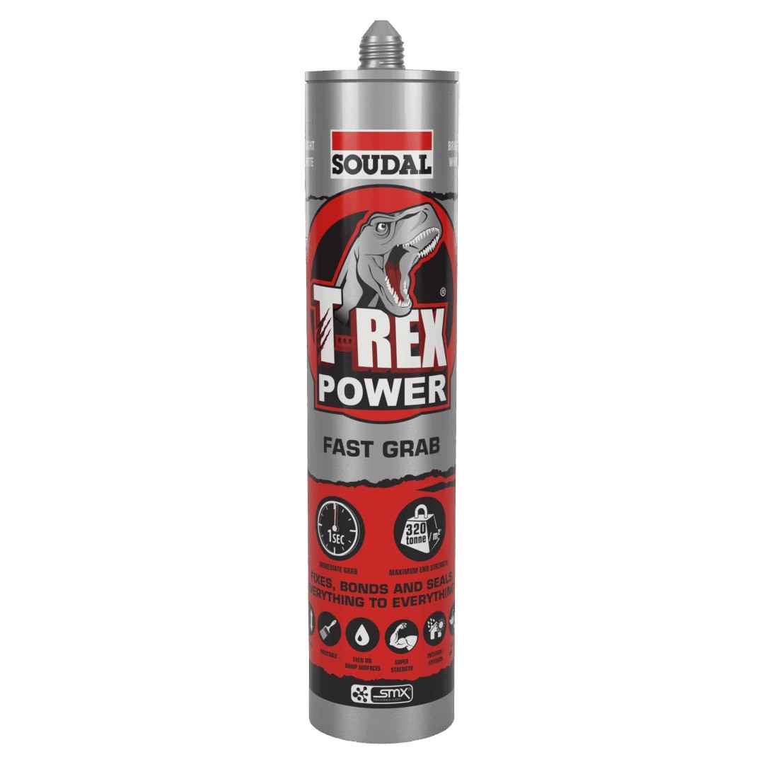 SOUDAL T-REX POWER FAST GRAB ADHESIVE SEALANT - 290ML