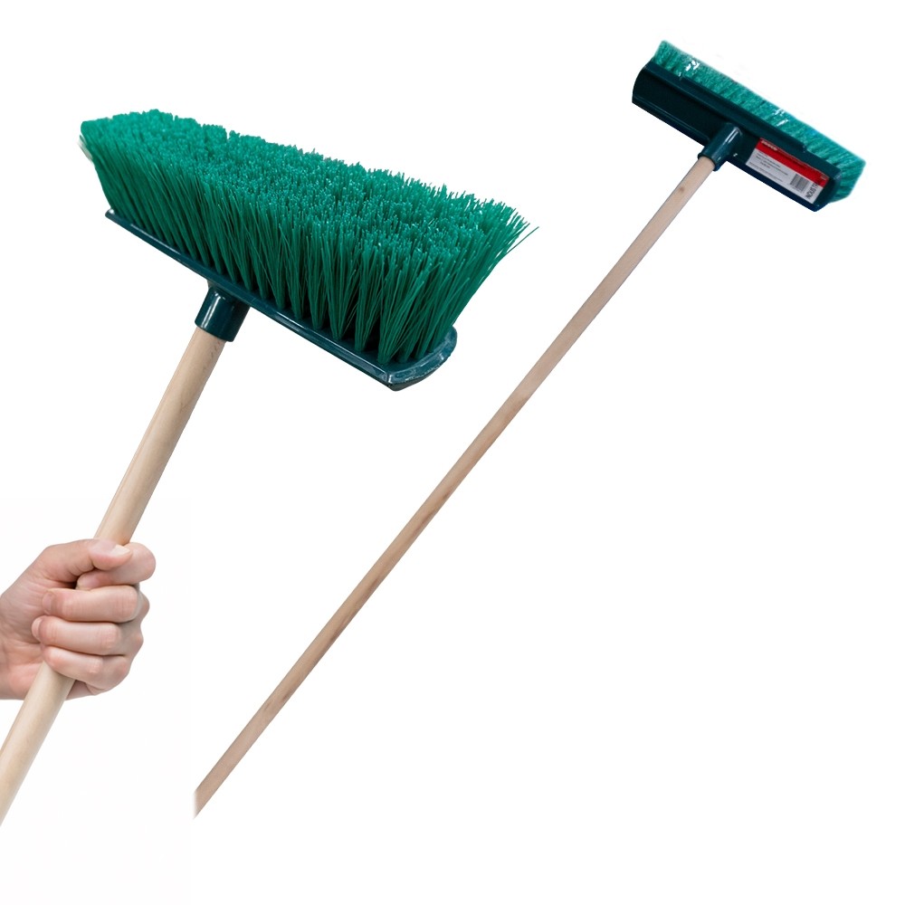 35CM POLY LANDSCAPER BROOM WITH HANDLE