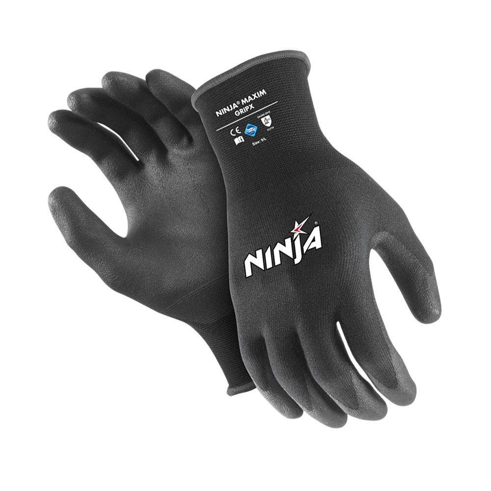 NINJA HPT GRIPX BLACK WORK GLOVES