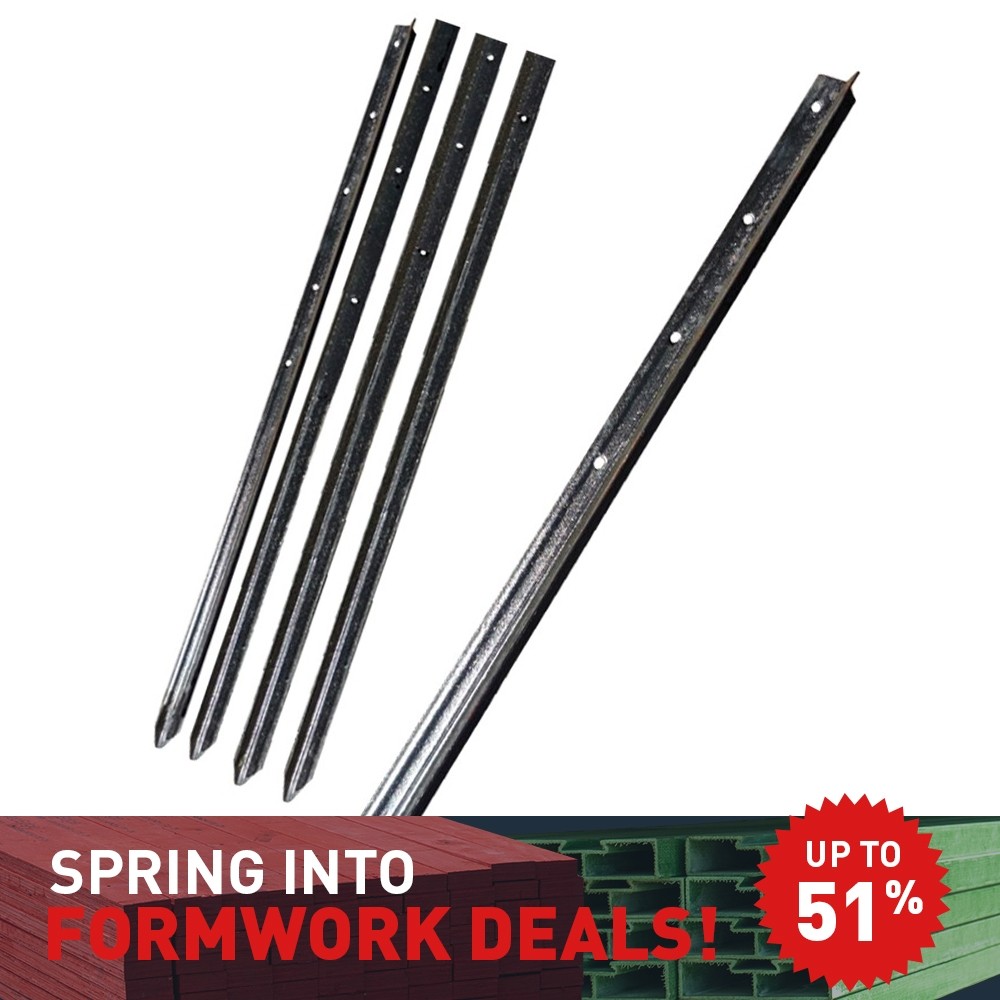 STEEL PICKETS 450MM BLACK